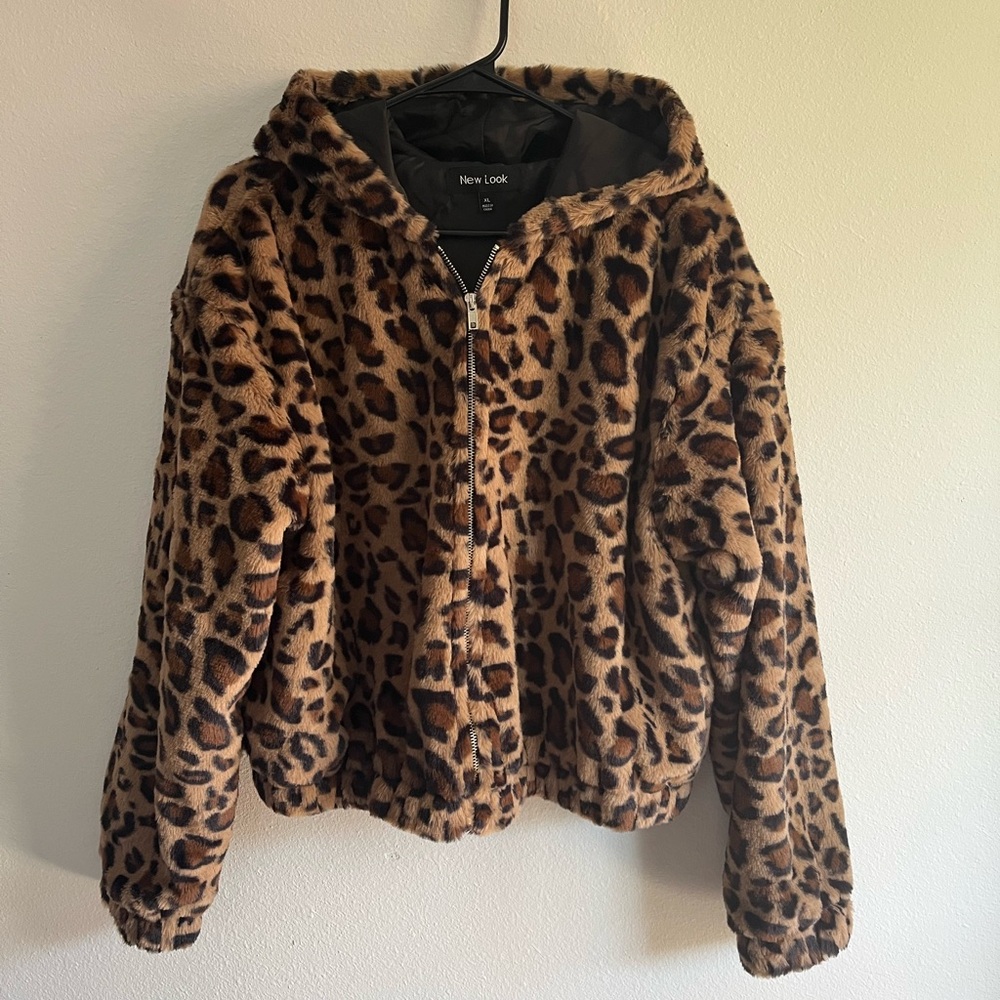 Leopard Cropped Jacket